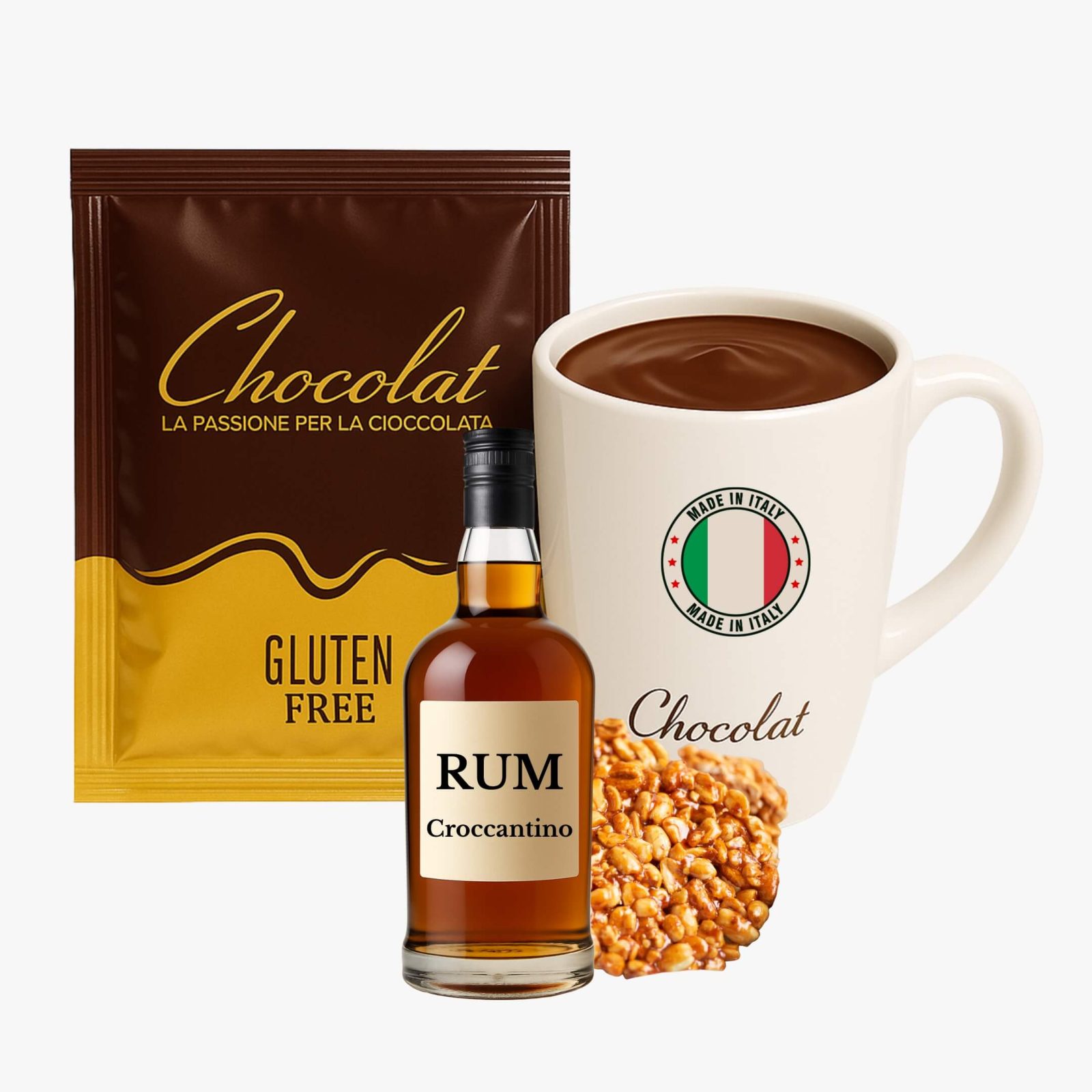 Ciocolată Caldă Crocantino Rom Chocolat - cutie 36 plicuri