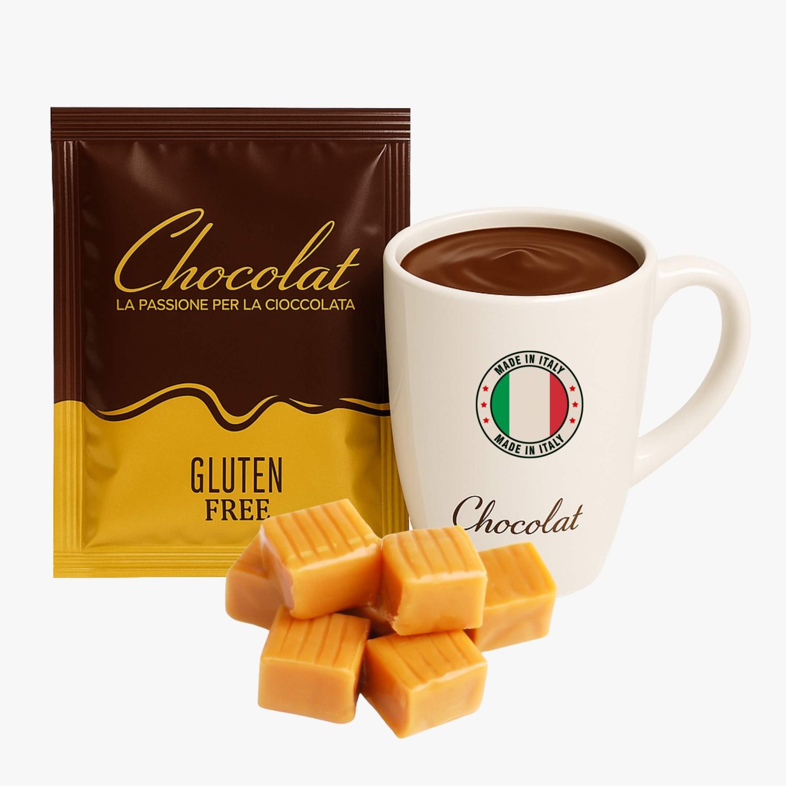 Ciocolată Caldă Caramel Chocolat - cutie 36 plicuri