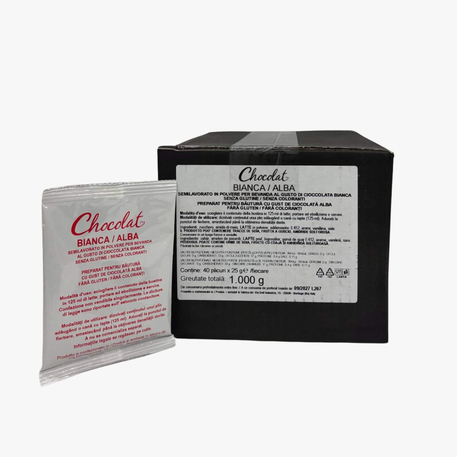 Ciocolată Caldă Albă Chocolat - cutie 40 plicuri