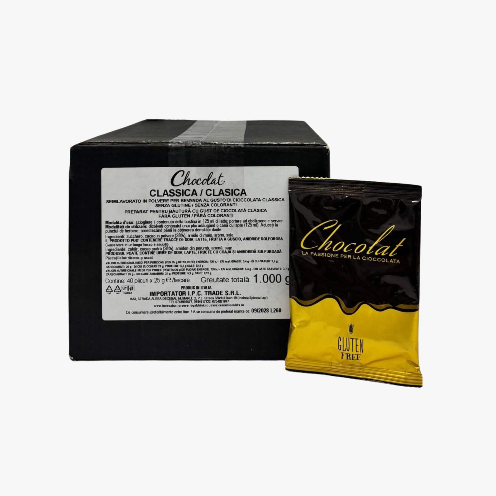 Ciocolată Caldă Neagră Chocolat - cutie 40 plicuri