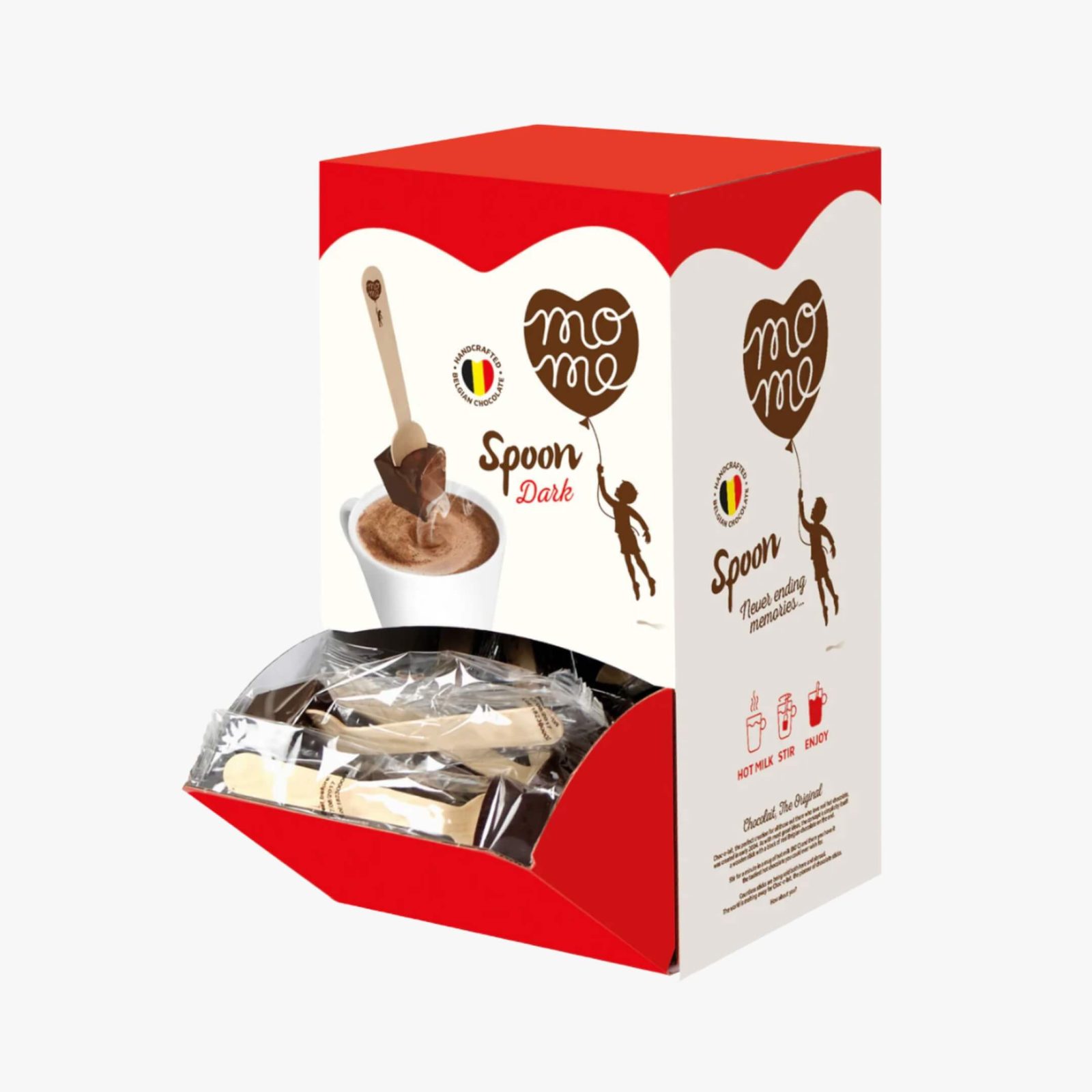 Ciocolată Caldă pe Băț Ciocolată Neagră - cutie 60 bucăți