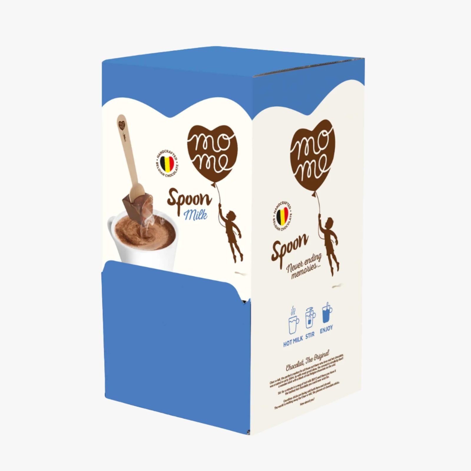 Ciocolată Caldă pe Băț Ciocolată cu Lapte - cutie 60 bucăți