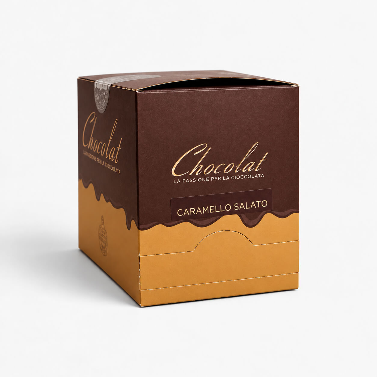 Ciocolată Caldă Caramel Sărat Chocolat – cutie 10 plicuri